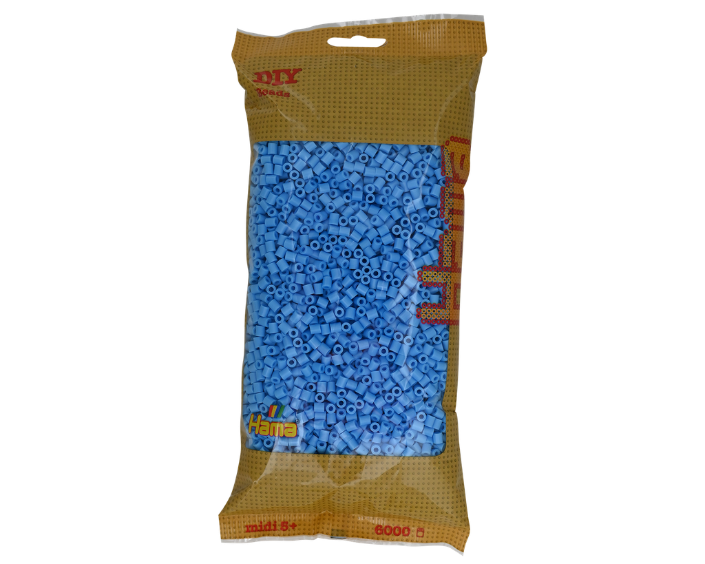 Hama midi azul pastel 6000 piezas