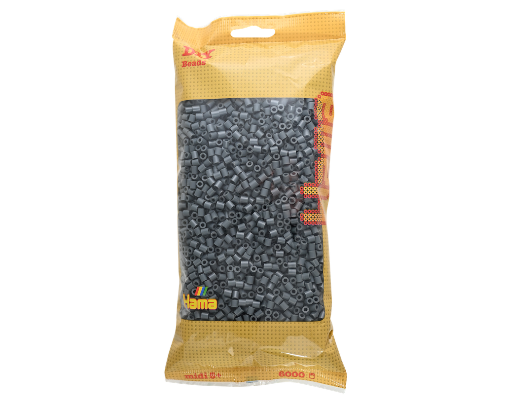 Hama midi gris oscuro 6000 piezas 