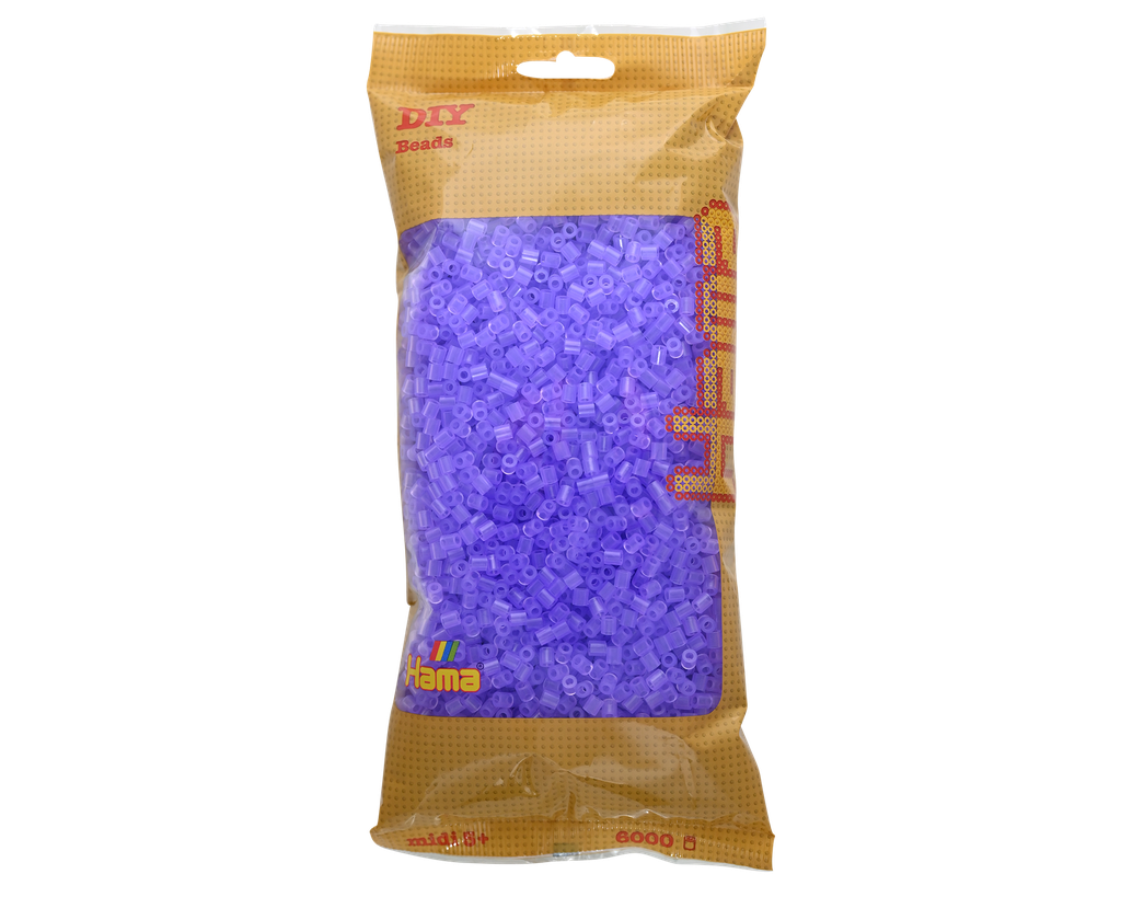 Hama midi lila translúcido 6000 piezas 