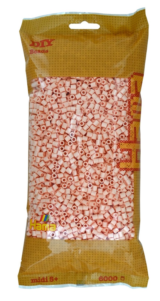 Hama midi carne claro 6000 piezas
