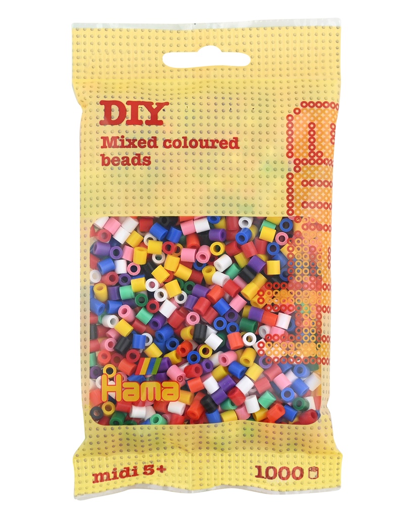 Hama midi mix 00 (10 colores) 1000 piezas