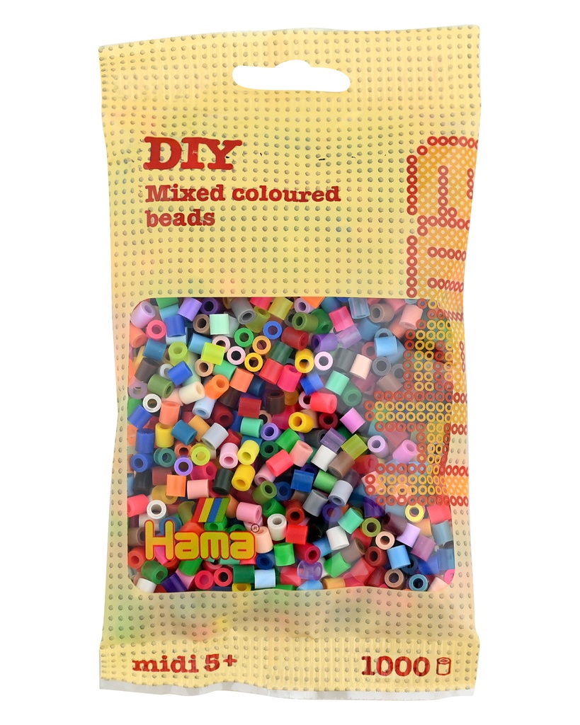 Hama midi mix 68 (48 colores) 1000 piezas