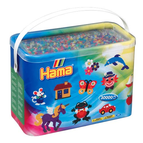Hama midi mix 53 (colores translúcidos) 30000 piezas