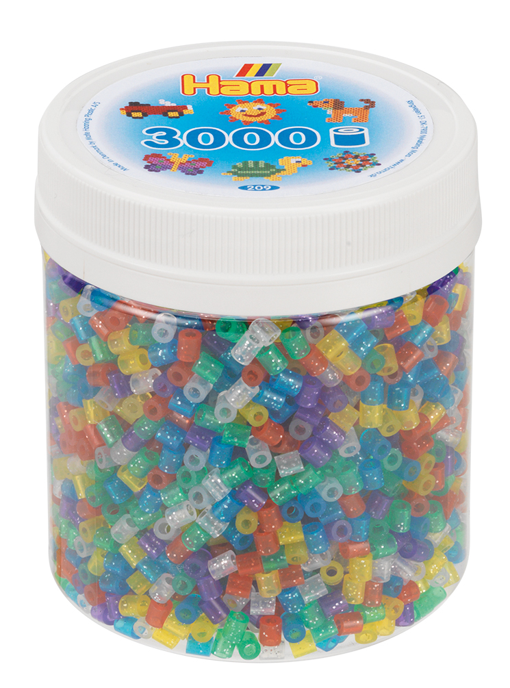 Hama midi mix 54 (purpurina) 3000 piezas en bote