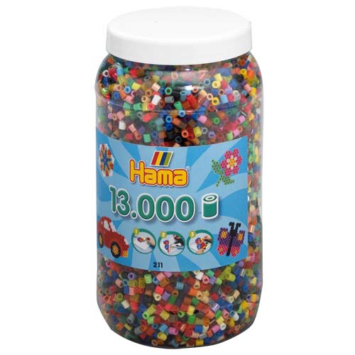 Hama midi mix 68 (69 colores) 13000 piezas