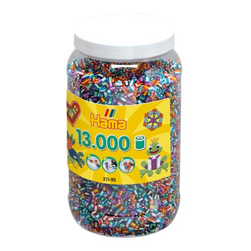 Hama midi mix 90 (6 bicolor) 13000 piezas