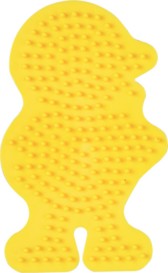 Placa / Pegboard pollito para Hama midi color amarillo