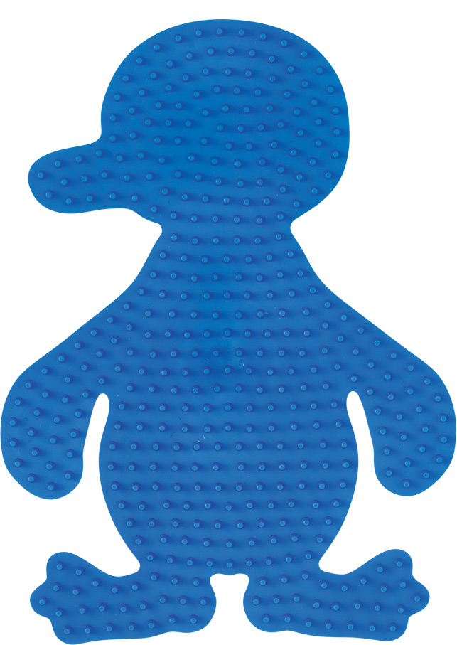 Placa / Pegboard pingüino para Hama midi color azul claro