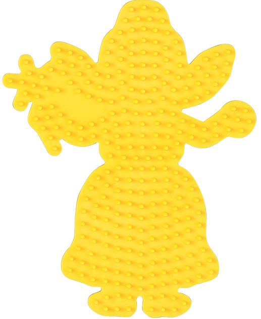  Placa / Pegboard hada para Hama midi color amarillo