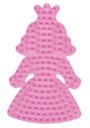  Placa / Pegboard princesa pequeña para Hama midi color rosa pastel