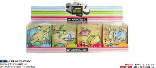 First Wire Puzzle Set - Display 20pcs - Expositor Surtido 20 uds