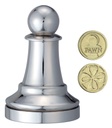 Cast Chess/Ajedrez Peón - Plateado