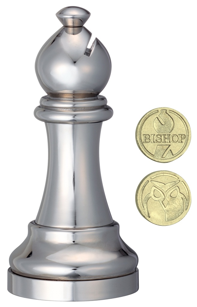 Cast Chess/Ajedrez Alfil - Plateado
