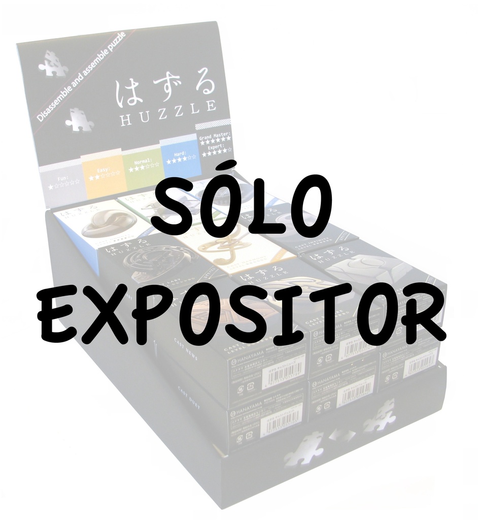 Expositor Display Huzzle para 27 Huzzle Cast Puzzles Vacío