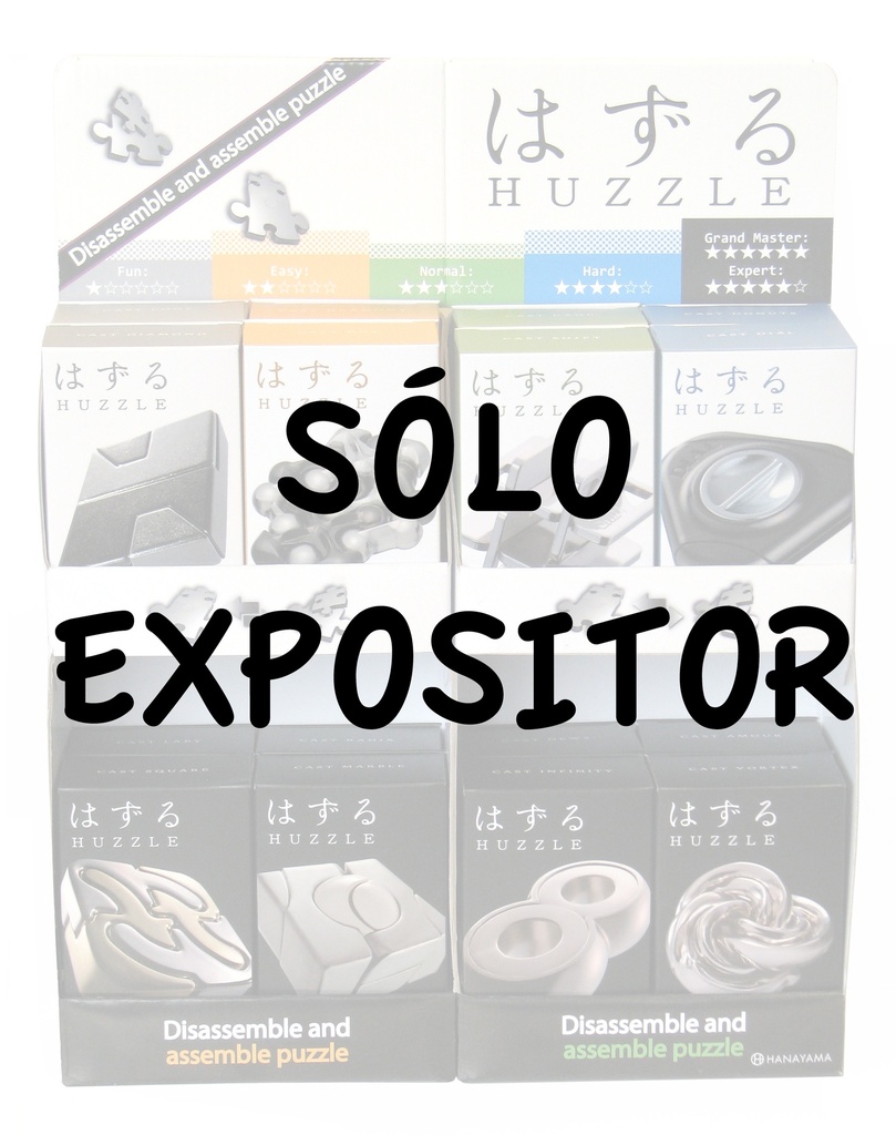 Expositor Display Huzzle para 16 Huzzle Cast Puzzles Vacío