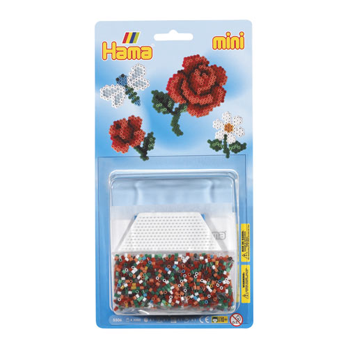 Blister Hama Beads Mini flores