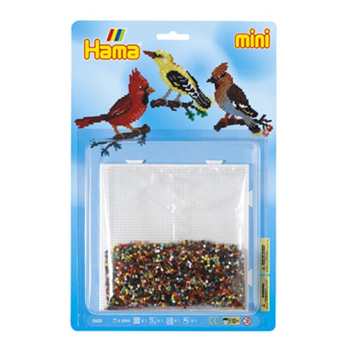 Blister Hama Beads Mini pájaros