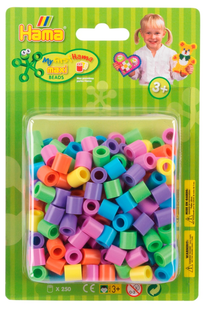 Hama Maxi mix 50 (colores pastel), 250 piezas aprox.