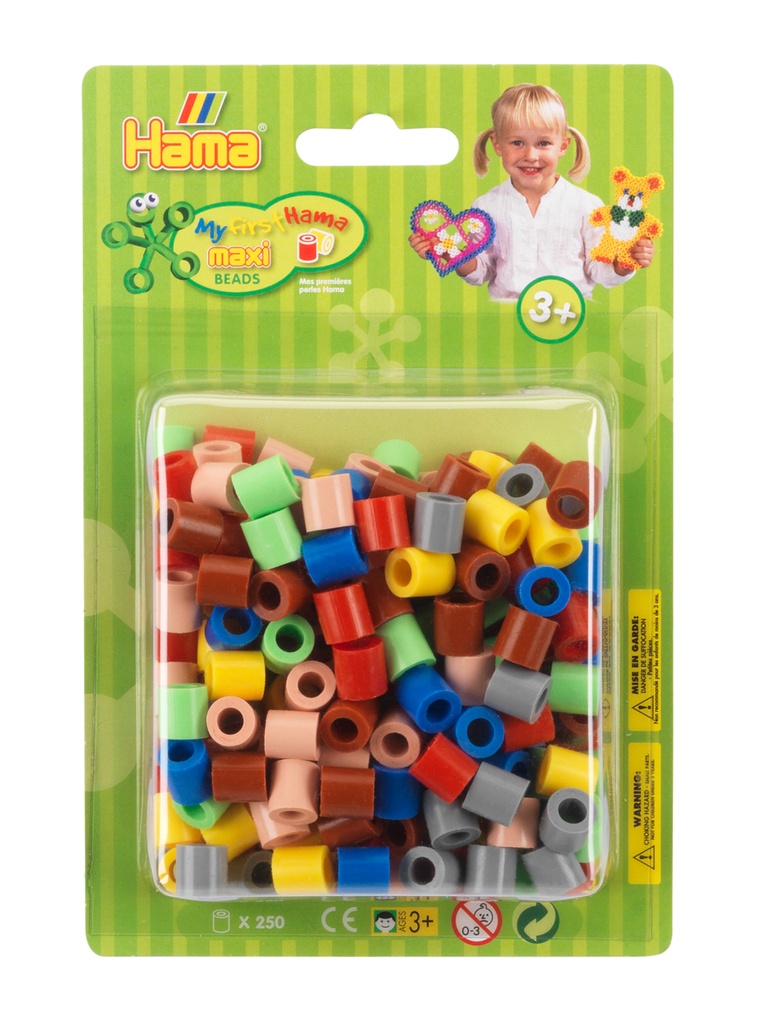 Hama Maxi mix 69 ( 7 colores ), 250 piezas aprox.