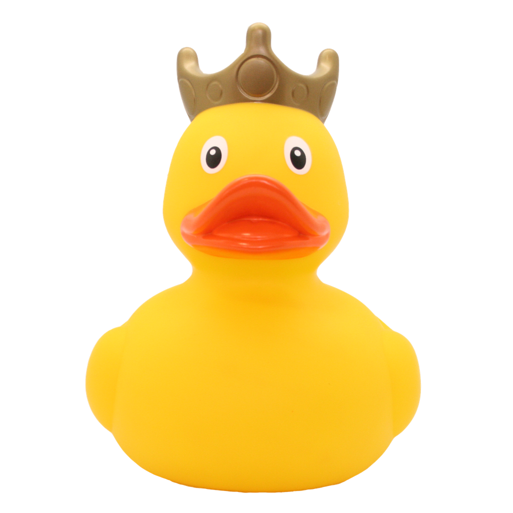 Pato XXL amarillo con corona