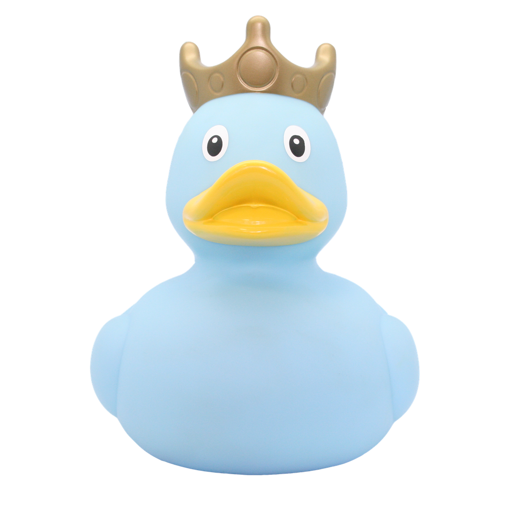 Pato XXL azul con corona