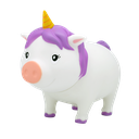 Biggys - Piggy Bank Unicornio blanco