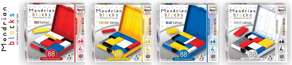 Ah!Ha Mondrian (Surtido 4x2 uds)