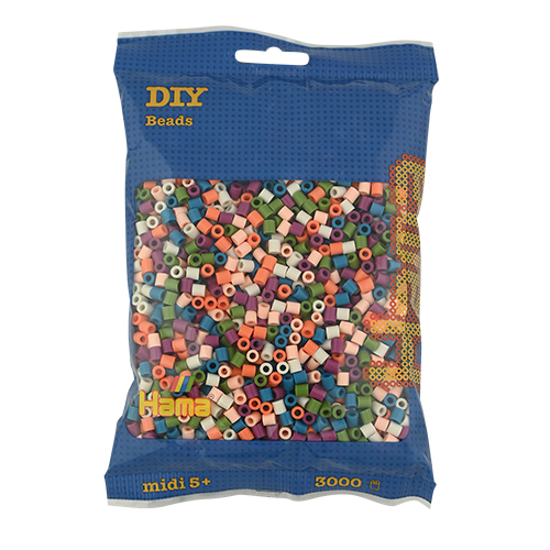 Hama midi mix 58 (6 colores) 3000 piezas