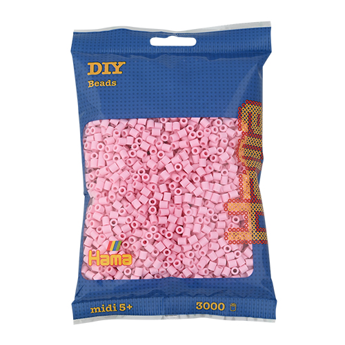 Hama midi rosado pastel 3000 piezas