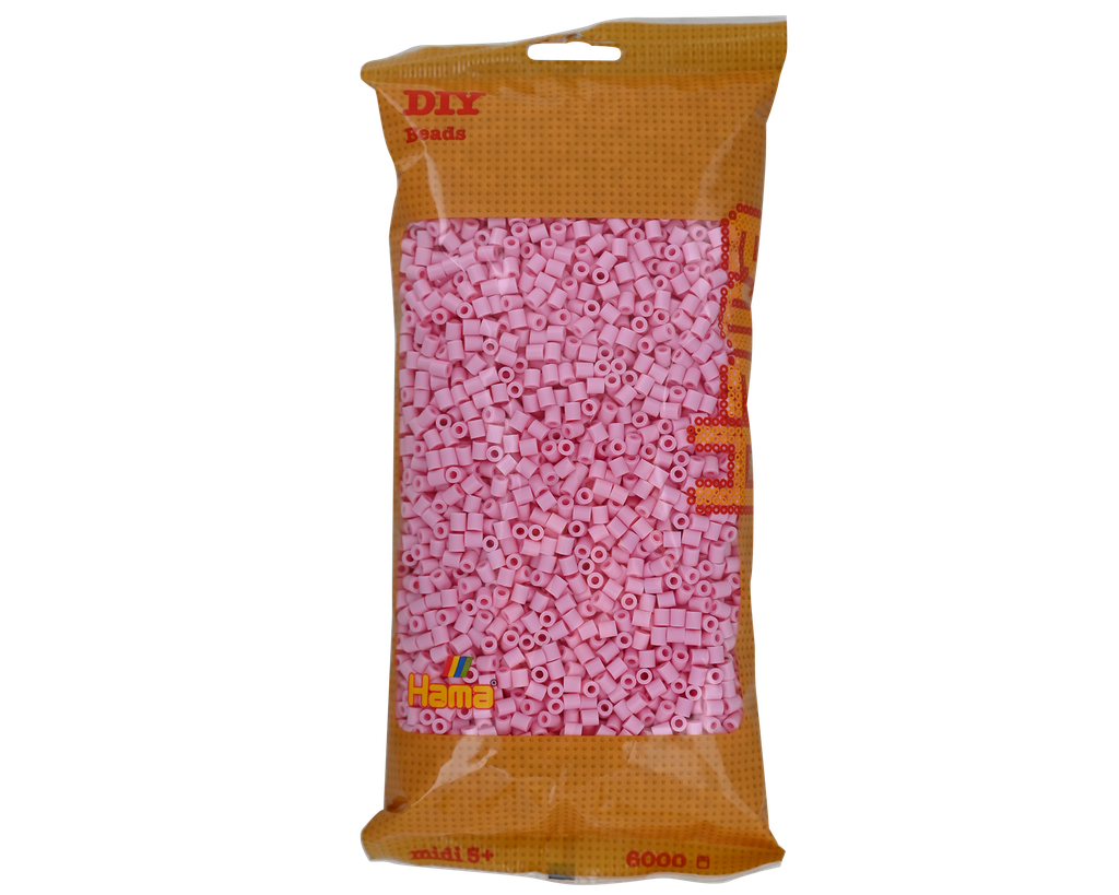 Hama midi rosado pastel 6000 piezas