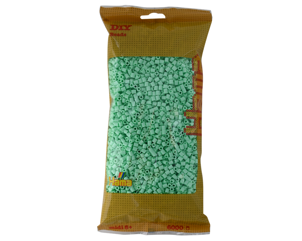 Hama midi menta pastel 6000 piezas