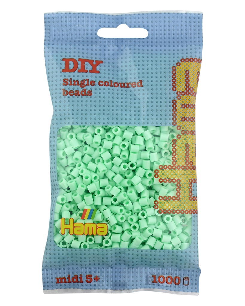 Hama midi menta pastel 1000 piezas