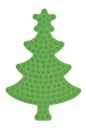 Placa / Pegboard árbol de navidad para Hama midi color verde fluorescente