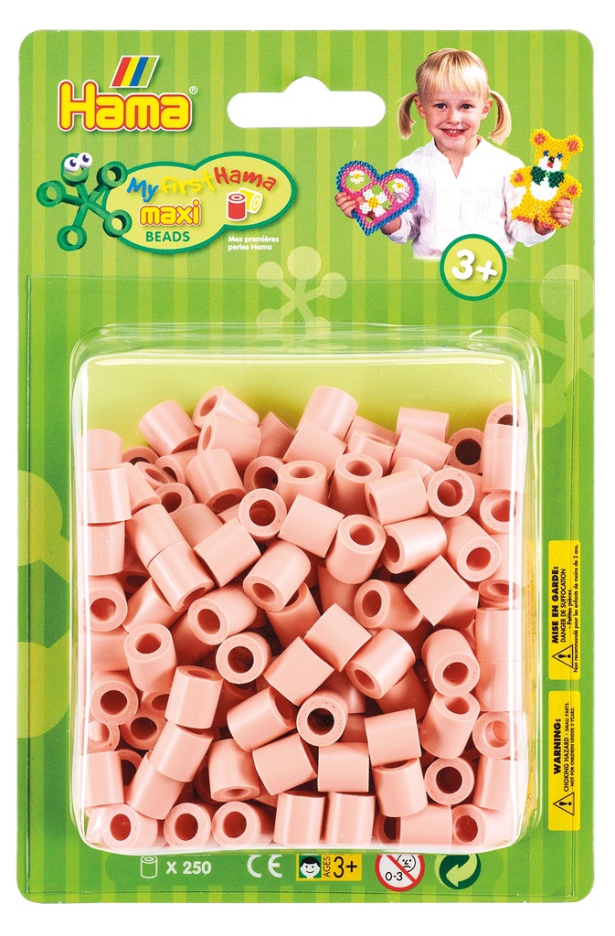 Hama Maxi color carne (flesh) 250 piezas aprox.