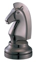 Cast Chess/Ajedrez Caballo - Negro