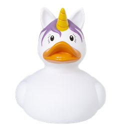 [LI1515] Pato XXL unicornio blanco