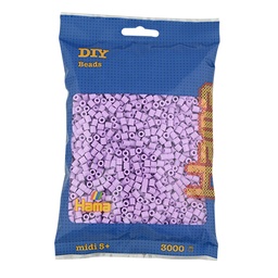 [201-96] Hama midi lila pastel 3000 piezas