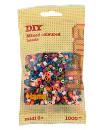 [207-58] Hama midi mix 58 (6 colores) 1000 piezas