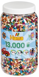 [211-58] Hama midi mix 58 (6 colores) 13000 piezas