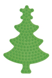 [331-42] Placa / Pegboard árbol de navidad para Hama midi color verde fluorescente