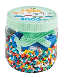 [2053] Bote 4.000 beads y 3 placas/pegboards pequeñas (nº 2053)