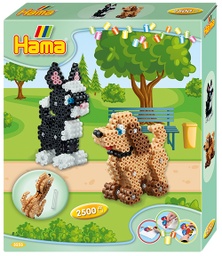 [3253] Kit Hama Beads Midi 3D Perro y Gato