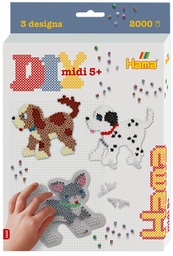 [3449] Kit Hama Beads Midi Perros y Gato