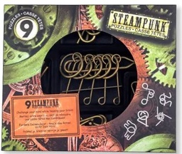 [473206] Steampunk Puzzles Set Bronce (9 Bronze Puzzles)