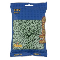 [201-101] Hama midi verde eucalipto 3000 piezas