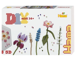 [3621] Kit Hama Beads Midi Hama Art : Ramo de flores