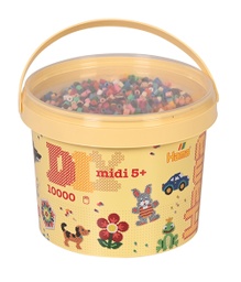[181-67] Hama midi mix 67 (22 colores) 30000 piezas