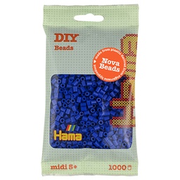 [190-08] Hama midi Nova beads azul 1000 piezas