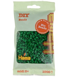 [190-10] Hama midi Bio beads verde 1000 piezas