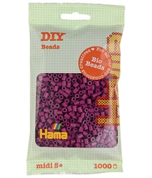 [190-82] Hama midi Bio beads ciruela 1000 piezas